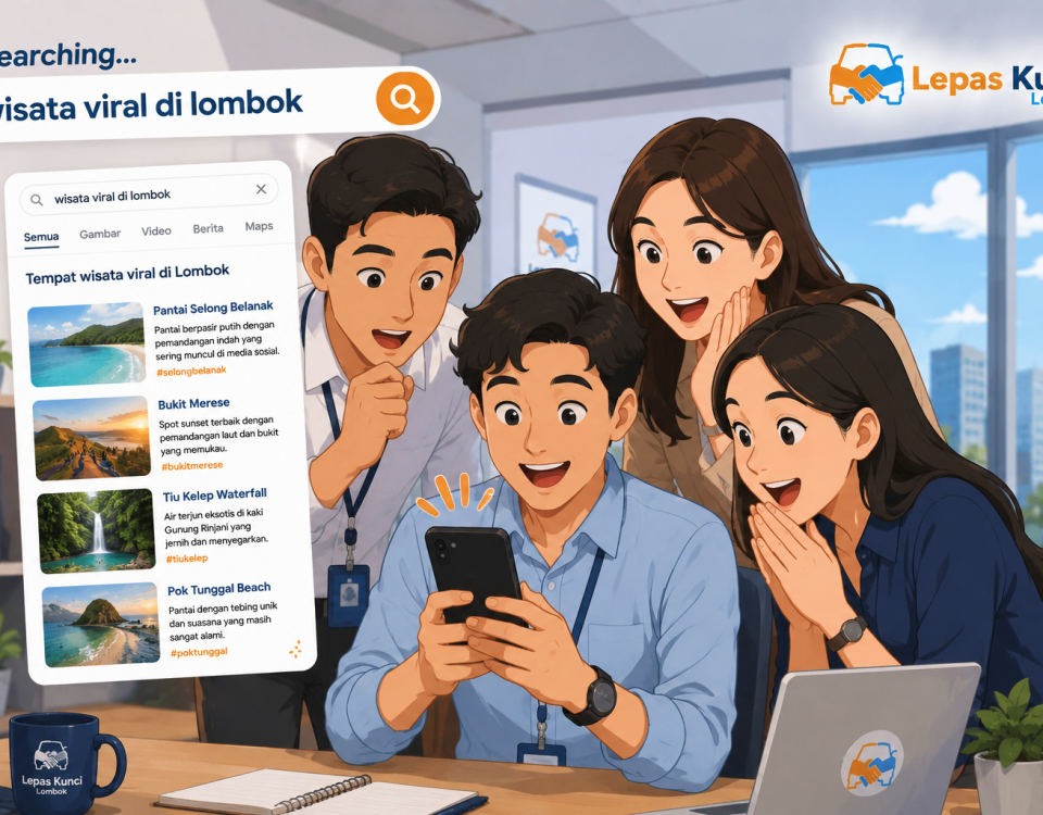 artikel wisata viral di lombok - lepas kunci lombok
