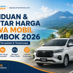 panduan dan harga lengkap sewa mobil lombok 2026